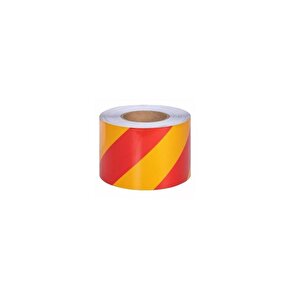 Fosforlu Bant 17 Cm X 5 Metre Sarı Kırmızı