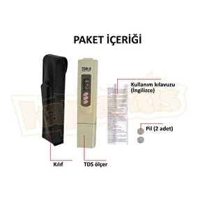 Tds-3 Tds Metre Toplam Çözünmüş Tuz Ölçer