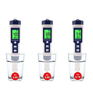5in1 Dijital Ph/tds/ec/tuzluluk/sıcaklık Metre Işıklı Test Cihazı İletkenlik Kalem Model