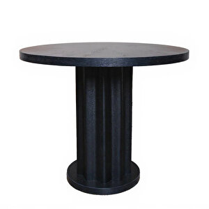 Eymense Dark Yuvarlak 4 Sandalyeli Mutfak Masa Takımı