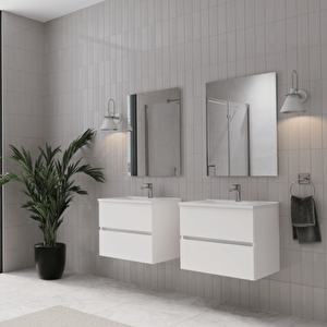 Simple 60 Cm Lavabo Dolabı Beyaz