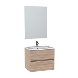 Simple 60 Cm Lavabo Dolabı Açık Ceviz