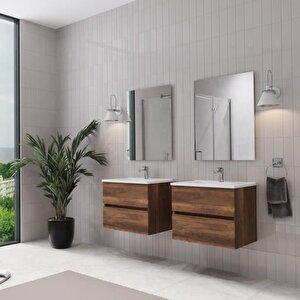 Simple 60 Cm Lavabo Dolabı Meşe
