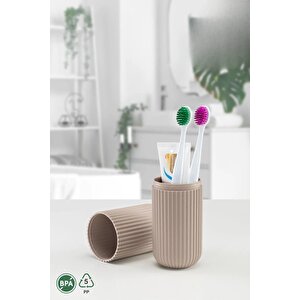 Seyahat Tipi Krem Plastik Diş Fırçası, Gözlük, Aksesuar Kutusu Saklama Kabı Mit1211