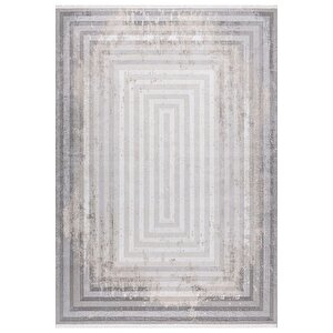 Pastel Halı Moda 31660a Gri Serisi Salon Oturma Yatak Odası Halısı 160x230 cm