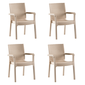 Markiz Sandalye 4'lü Set Cappucino