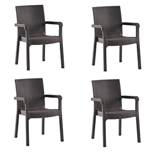 Markiz Sandalye 4'lü Set Acı Kahve
