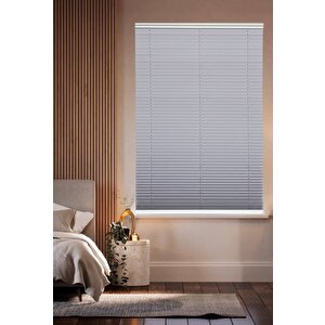 Karartma Blackout Gri Plise Perde, Katlanır Cam Balkon Pvc Pencere Perdesi 90x80 cm