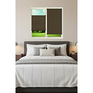 Kancalı Sistem Plisel Perde Kahverengi - Cam Balkon & Pimapen - Antibakteriyel Ve Toz Tutmaz Kumaş