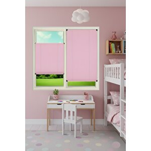 Kancalı Sistem Plisel Perde Pembe - Cam Balkon & Pimapen - Antibakteriyel Ve Toz Tutmaz Kumaş
