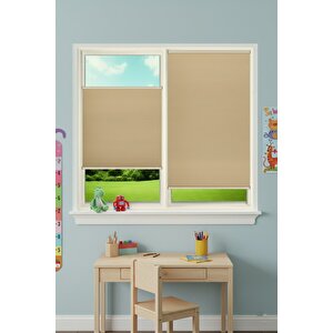 Kancalı Sistem Plisel Perde Bej - Cam Balkon & Pimapen - Antibakteriyel Ve Toz Tutmaz Kumaş