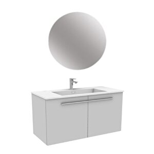 Serenıty Banyo Dolabı Takımı 100 Cm Açık Gri