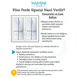 Karartma Blackout Siyah Plise Perde, Katlanır Cam Balkon Pvc Pencere Perdesi 90x160 cm