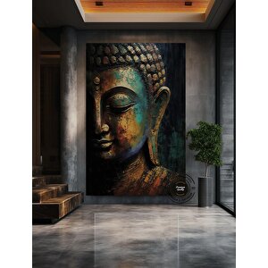 Buddha Kanvas Tablo – Yoga Ve Meditasyon Temalı Duvar Sanatı – Lotus Ve Hediye