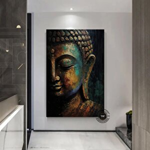 Buddha Kanvas Tablo – Yoga Ve Meditasyon Temalı Duvar Sanatı – Lotus Ve Hediye