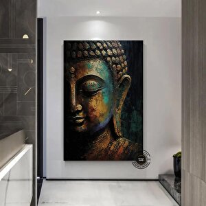 Buddha Kanvas Tablo – Yoga Ve Meditasyon Temalı Duvar Sanatı – Lotus Ve Hediye