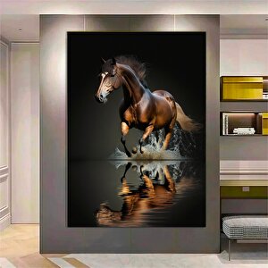 At Kanvas Duvar Sanatı Baskısı; At Kanvas Baskısı; At Kanvas Resmi; Şahlanan At Kanvas Dekor; Modern