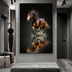 At Kanvas Duvar Sanatı Baskısı; At Kanvas Baskısı; At Kanvas Resmi; Şahlanan At Kanvas Dekor; Modern