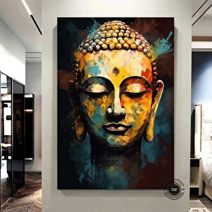 Buda Kanvas Tablosu, Yoga Sanatı, Meditasyon Baskısı, Buda Duvar Manzarası, Budist Duvar Dekoru