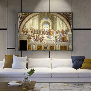 Atina Okulu Kanvas Reprodüksiyonu – Raphael Ve Sokrates Tablosu – Tarihi Sanat