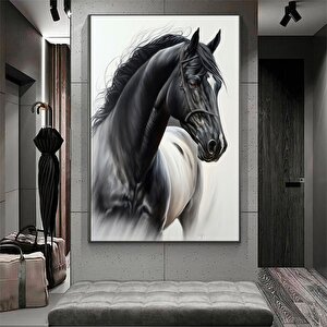 At Kanvas Tablo; Şahlanan At Dekoru; Modern Duvar Dekoru; Ofis Dekoru