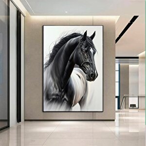 At Kanvas Tablo; Şahlanan At Dekoru; Modern Duvar Dekoru; Ofis Dekoru