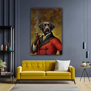 İskoç Terrierli İskoç Köpek Kanvas Tablosu, Köpek Çizimli Duvar Dekoru, Köpeksever Hediye 70x100 cm