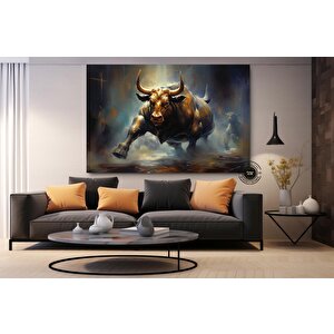 Boğa Kanvas Resmi; Renkli Boğa; Boğa Tablo Sanatı; Boğa Duvar Dekoru; Highland İneği; Soyut Boğa Kan