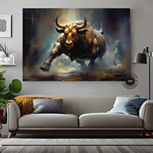 Boğa Kanvas Resmi; Renkli Boğa; Boğa Tablo Sanatı; Boğa Duvar Dekoru; Highland İneği; Soyut Boğa Kan