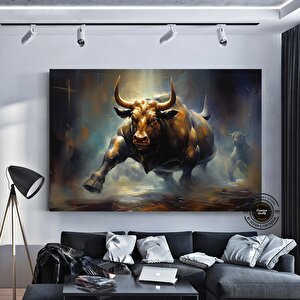 Boğa Kanvas Resmi; Renkli Boğa; Boğa Tablo Sanatı; Boğa Duvar Dekoru; Highland İneği; Soyut Boğa Kan