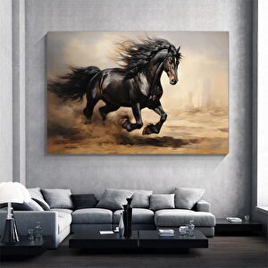 At Kanvas Tablo; Şahlanan At; Ofis Dekor
