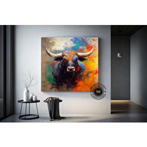 Boğa Kanvas Tablosu; Renkli Boğa; Yayla İneği; Soyut Boğa Kanvas; Büyük Boğa Sanatı