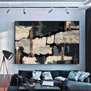 Soyut Kanvas Baskı; Petrol Boya Sanatı; Renkli Duvar Sanatı 100x150 cm