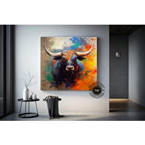 Boğa Kanvas Tablosu; Renkli Boğa; Yayla İneği; Soyut Boğa Kanvas; Büyük Boğa Sanatı