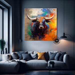Boğa Kanvas Tablosu; Renkli Boğa; Yayla İneği; Soyut Boğa Kanvas; Büyük Boğa Sanatı