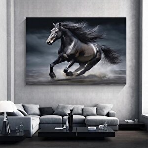 Şahlanan At Kanvas Tablo; Modern Dekor