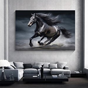 Şahlanan At Kanvas Tablo; Modern Dekor