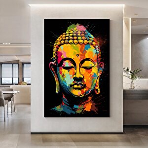 Buda Kanvas Tablosu, Yoga Sanatı, Meditasyon Sanatı Baskısı, Buda Duvar Manzarası
