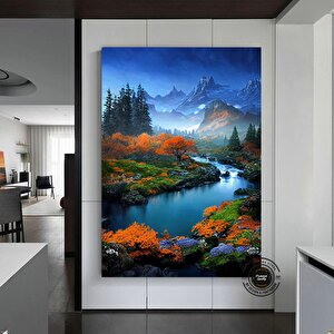 Manzara Sanatı Baskısı – Devasa Kanvas, Doğa Manzarası, Dağ Kanvas Baskısı