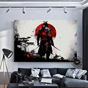 Yağlı Boya Tarzı Samuray Kanvas Duvar Sanatı, Samuray Duvar Dekoru, Samuray Poster Sanatı