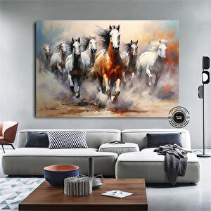 Atlar Duvar Sanatı; Koşan Atlar; Vahşi Hayvan Tablosu