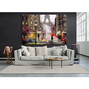 Eyfel Kulesi Kanvas Duvar Sanatı; Paris Manzarası; Fransa Yağlı Boya; Turistik Baskı