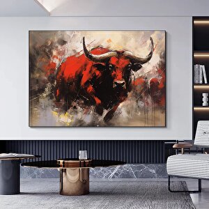 Boğa Kanvas Tablosu; Büyük Boğa 90x150 cm