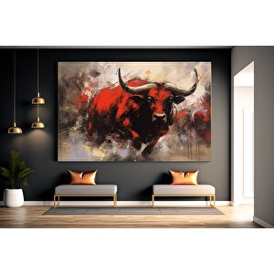Boğa Kanvas Tablosu; Büyük Boğa 90x150 cm