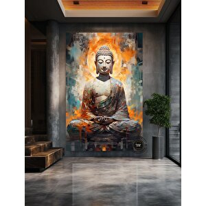 Buddha Kanvas Tablosu; Yoga Ve Meditasyon Duvar Sanatı