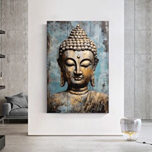 Buddha Kanvas Tablosu, Yoga & Meditasyon Sanatı, Lotuslu Asya Tarzı Ev Hediyesi