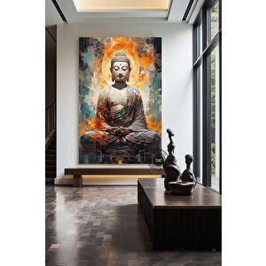 Buddha Kanvas Tablosu; Yoga Ve Meditasyon Duvar Sanatı