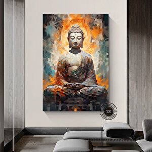 Buddha Kanvas Tablosu; Yoga Ve Meditasyon Duvar Sanatı 60x90 cm