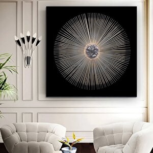 Geometrik Soyut Kanvas Yağlı Boya; Lacivert Siyah Dokulu Duvar Sanatı; Oturma Odası İçin Hazır Beyaz