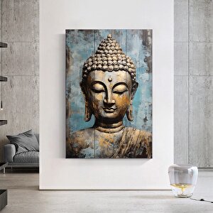 Buddha Kanvas Tablosu, Yoga & Meditasyon Sanatı, Lotuslu Asya Tarzı Ev Hediyesi